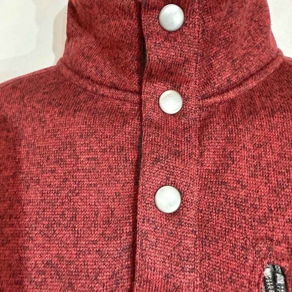 Sonoma Good For Life Snap Collar Long Sleeve Pullover Fleece-Like Size Medium - Picture 5 of 9